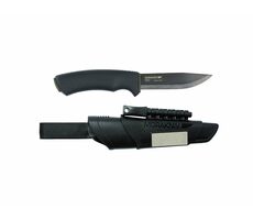 Morakniv Bushcraft Survival (C) BlackBlade černá / outdoor nůž / uhlíková ocel / čepel 10.9 cm / plastové pouzdro