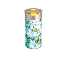 Quokka Boost Coffee Tumbler 400ml Blue Peonies / Termohrnek se sítkem / nerezová ocel 