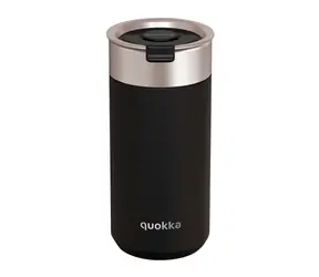 Quokka Boost Coffee Tumbler 400ml Carbon Black / Termohrnek se sítkem / nerezová ocel 