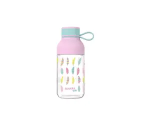 Quokka Ice Kids with strap 430ml Feathers / Láhev na vodu / poutko / tritan