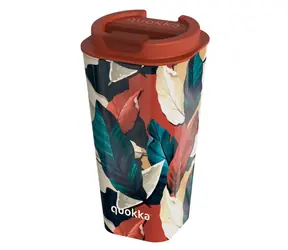 Quokka Vaso Cafe Doble Pared 450ml Autumn Fall / Termohrnek / dvojitý plastový plášť