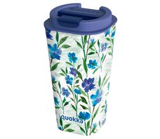 Quokka Vaso Cafe Doble Pared 450ml Ditsy Bloom / Termohrnek / dvojitý plastový plášť