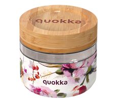 Quokka Deli Food Jar 500 ml Dark Flowers / Nádoba na jídlo / sklo