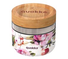 Quokka Deli Food Jar 820 ml Dark Flowers / Nádoba na jídlo / sklo