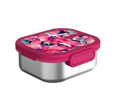Quokka Kai Pink Bloom / Nádoba na jídlo / nerez / 180 mm x 68.5 mm x 165 mm