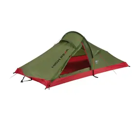 High Peak Siskin 2.0 LW zeleno-červená / Stan pro 2 osoby / 230 x 120 x 90 cm / vodní sloupec: 3000mm