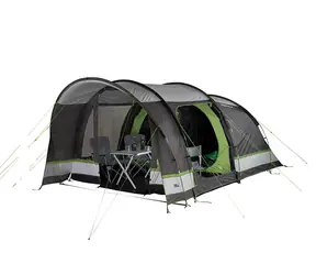 High Peak Brixen 5.0 šedo-zelená / Stan pro 5 osob / 480 x 300 x 190 cm / vodní sloupec: 4000mm