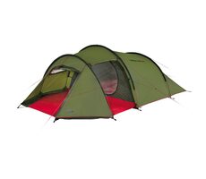High Peak Falcon 4 zeleno-červená / Stan pro 4 osoby / 400 x 230 x 130 cm / vodní sloupec: 3000mm