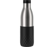 Emsa BLUDROP 0.7L černá / Termoláhev / nerezová ocel