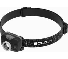 SolidLine SH3 černá / Čelová svítilna / 300 lm / dosvit až 180m / 3x AAA / IP54