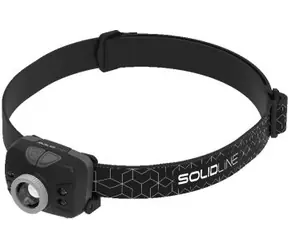 SolidLine SH5 černá / Čelová svítilna / 350 lm / dosvit až 190m / 3x AAA / IP54