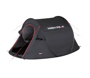 High Peak Vision 2 2P černá / Stan pro 2 osoby / 245 cm x 150 cm x 105 cm / vodní sloupec: 2000 mm 