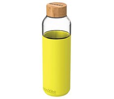 Quokka Skleněná lahev na vodu Flow neon green 660 ml