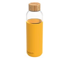 Quokka Skleněná lahev na vodu Flow žlutá 660 ml