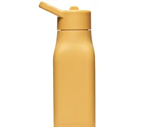 Neon Kactus Dětská silikonová láhev žlutá 340 ml