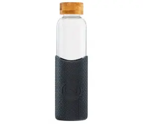 Neon Kactus Skleněná láhev s rukávem černá 550 ml 