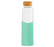 Neon Kactus Skleněná láhev s rukávem zelená 550 ml
