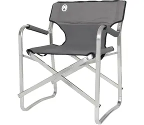 Coleman Aluminium Deck Chair šedá / Skládací židle / Nosnost: 113 kg