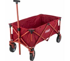 Coleman Ruční skládací vozík červená / na převoz camping vybavení / 4 kola