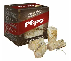PE-PO podpalovač z dřevité vlny 32 ks PEPO