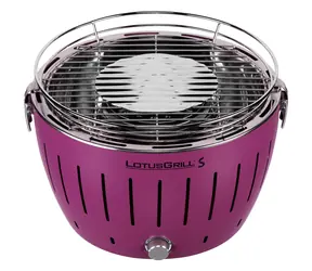 LotusGrill G280 U fialová / Gril na dřevěné uhlí / Průměr roštu 25.8 cm