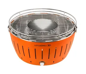 LotusGrill G435 U oranžová / Gril na dřevěné uhlí / Průměr roštu 40.5 cm