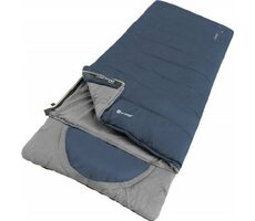Outwell Contour Lux (Pravý zip) modrá / Spací pytel / Náplň: 1400 g / Rozměr 220x85cm