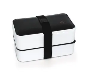 Iris Barcelona Obědový box s příborem Bento 1.2 l bílý