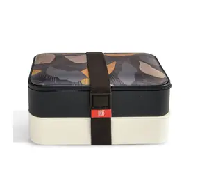 Iris Barcelona Obědový box s příborem Bento 1.2 l hnědý