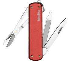 Nextool NE0142 červená / Mini kapesní nůž / 5 nástrojů 
