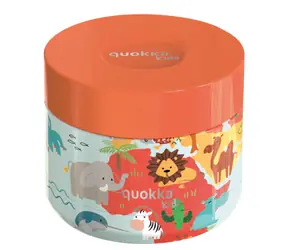 Quokka Whim Kids Food Jar 360ml Mapy / Termonádoba na jídlo / nerezová ocel 