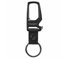 Spigen Carabiner With KeyRing karabina s kroužkem na klíče černá