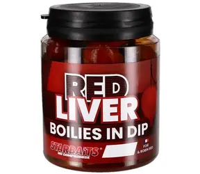 Starbaits Boilies in Dip Red Liver 150g 20mm