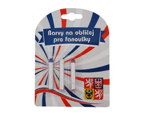 SPORTTEAM Barvy na obličej ČR4 tužky 3ks
