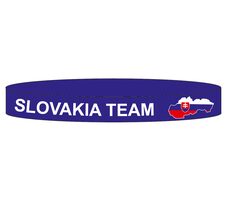SPORTTEAM Silikonový náramek SPORTTEAM® Slovenská Republika 2 modrá