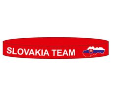 SPORTTEAM Silikonový náramek SPORTTEAM® Slovenská Republika 3 červená