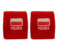 SPORTTEAM Potítko pletené Polsko 2 kusy