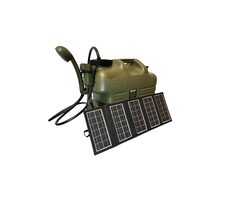 Holdcarp Sprcha s kanystrem a solárním panelem Rechargeable Camping Shower 25L +  10W Solar