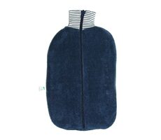 Hugo Frosch Marine - Eco Classic Comfort Termofor s obalem z BIO bavlny na zip - modrý