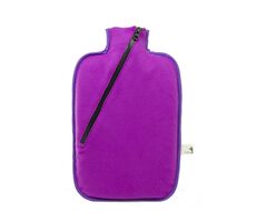 Hugo Frosch Eco Classic Comfort Termofor se softshellovým obalem na zip – fialová