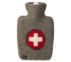 Hugo Frosch Classic Termofor s plstěným obalem ze 100 % ovčí vlny merino – kříž