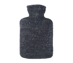 Hugo Frosch Classic Termofor s pleteným lurexovým obalem - antracitová