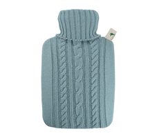 Hugo Frosch Classic Termofor s pleteným obalem - pastelově modrá