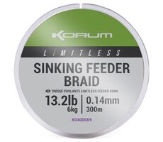 Korum Šňůra Limitless Sinking Feeder Braid 300m 0,14mm 6kg