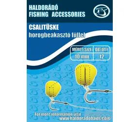 Haldorádó Nástrahový osten s gumovým kroužkem 15mm 12ks