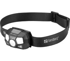 Sandberg čelovka s pohybovým senzorem černá / 900mAh / 200 lm / USB-C