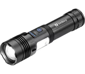 Sandberg Survivor 7in1 Torch multifunkční svítilna černá / powerbanka 5000 mAh / IPX4 / USB-C