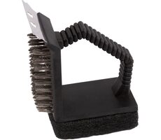 Lamart Fan Kartáč na gril 3v1 černá