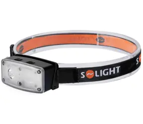 Solight WN53 LED čelová nabíjecí svítilna černá / 100lm / 500mAh / IP44 / Li-Ion