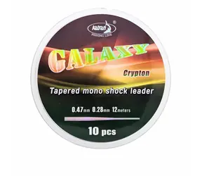 Katran Ujímaný vlasec Galaxy Crypton Tapered Leader 12m 0,26-0,47mm 10ks